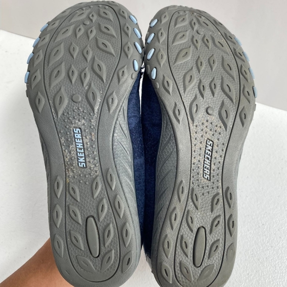 Skechers Womens Relaxed Fit Memory Foam Navy Blue Shoes Size7.5M Comfort  23855 - Picture 15 of 15